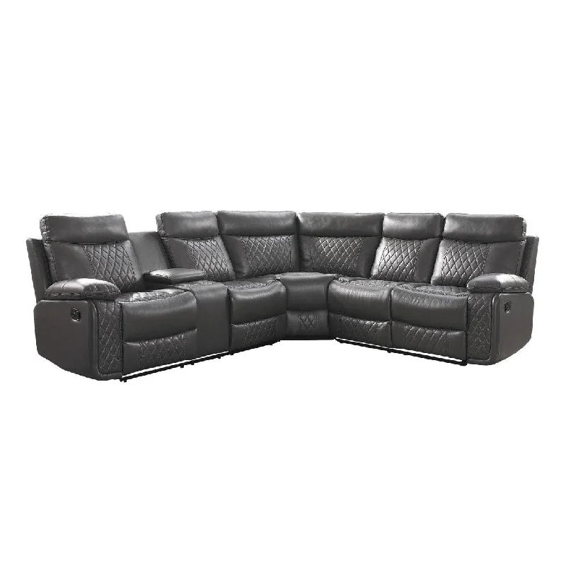 Homelegance Socorro (3)3-Piece Reclining Sectional with Left Console