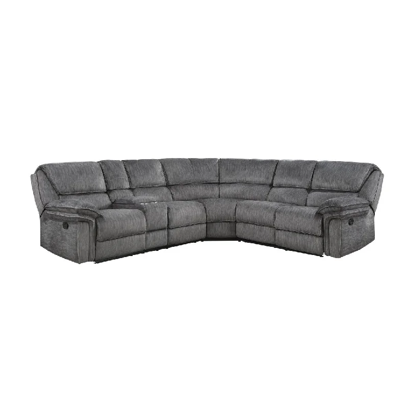 Homelegance Muirfield (3)3-Piece Reclining Sectional with Left Console