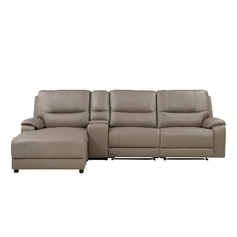 Homelegance Legrande (4)4-Piece Modular Power Reclining Sectional with Power Headrest and Left Chaise