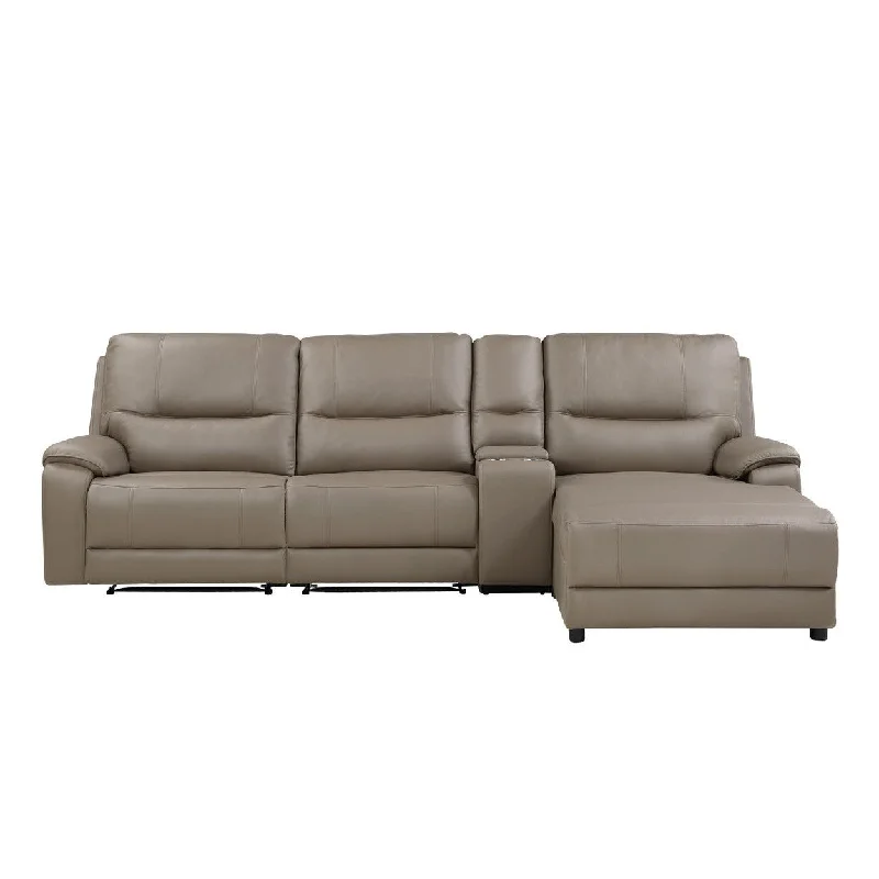 Homelegance Legrande (4)4-Piece Modular Power Reclining Sectional with Power Headrest and Right Chaise