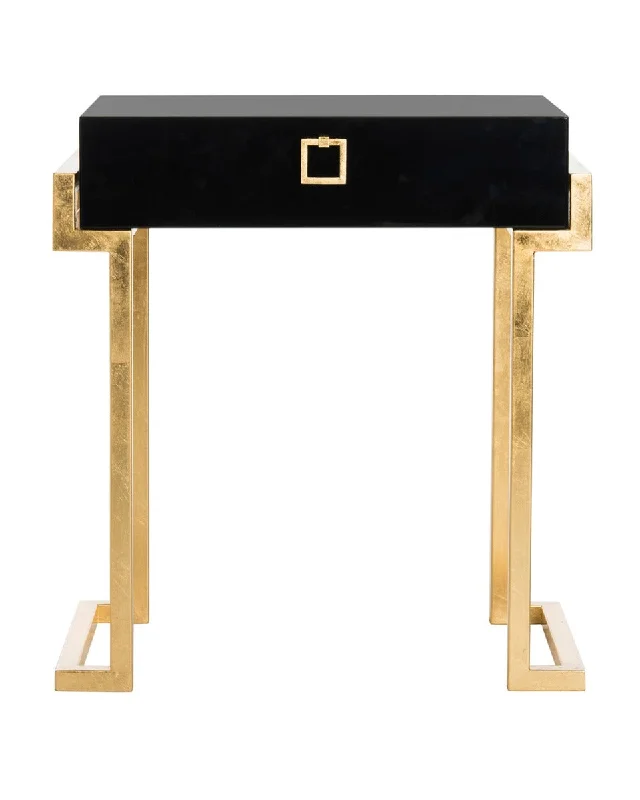 Abele Side Table Black By Safavieh