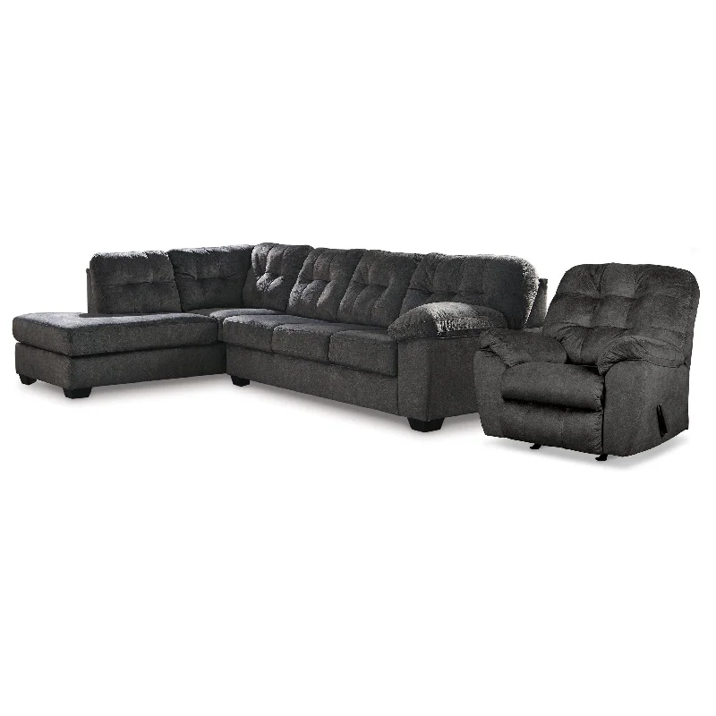 Signature Design by Ashley® Accrington 2-Piece Sectional With Recliner