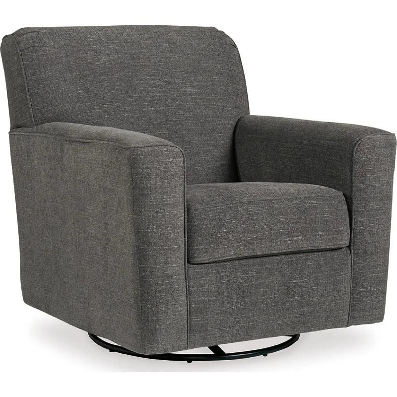 Alcona Swivel Chair - Charcoal