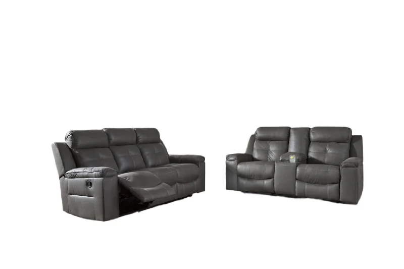 Jesolo Reclining Sofa and Loveseat with Console