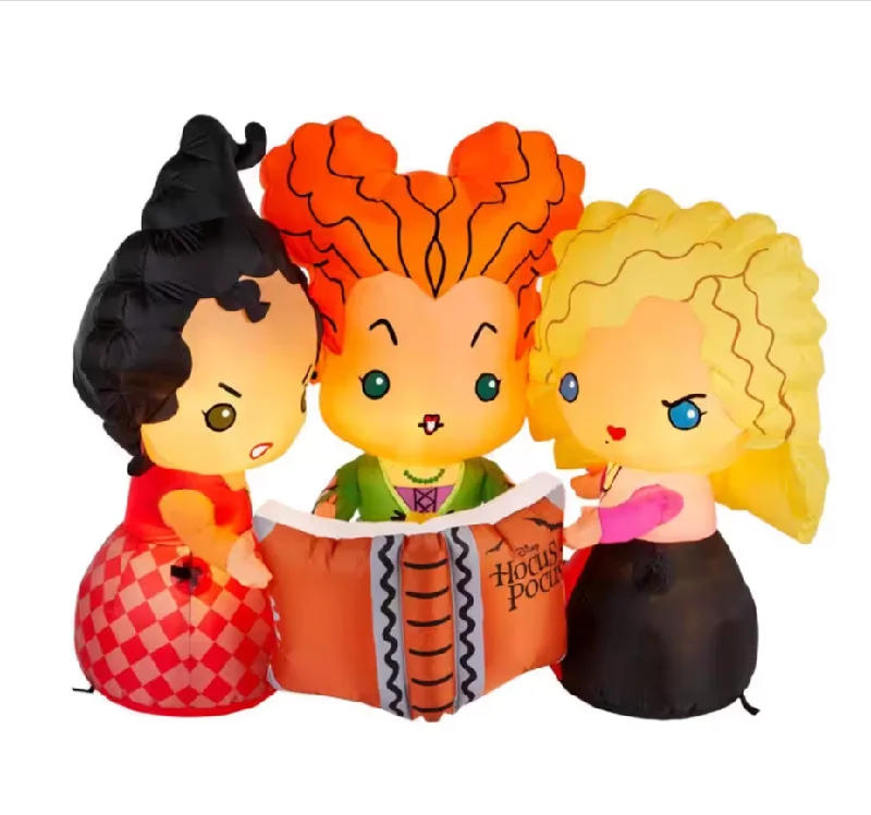 Disney 5 ft. LED Hocus Pocus Sanderson Sisters with Spell Book Inflatable - $99