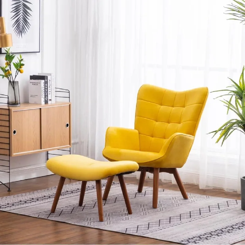 embra accent chair with ottoman