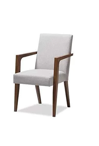 Handicraft Angled Legs Arm Chair (White)