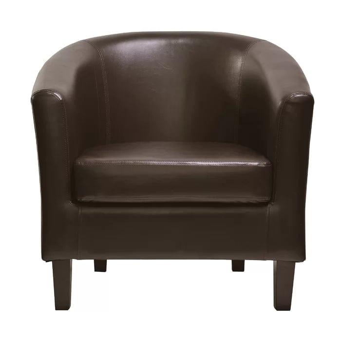 Isadora Vegan Leather Barrel Chair