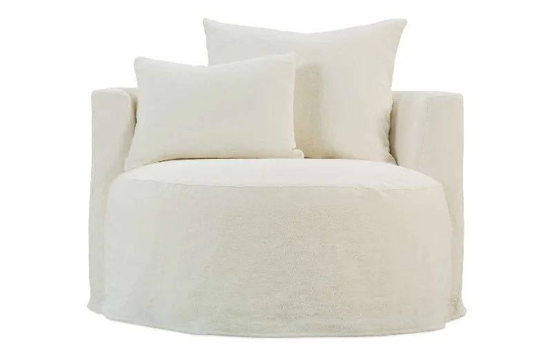 Leander Slipcover Swivel