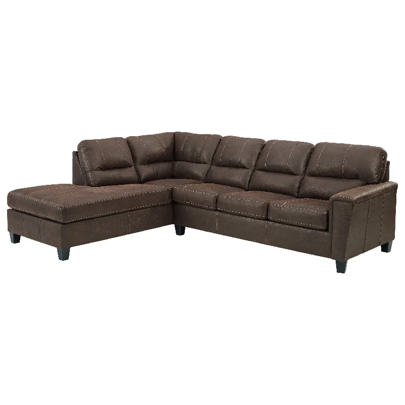 Signature Design by Ashley® Navi 2-Piece Sleeper Sectional With Chaise