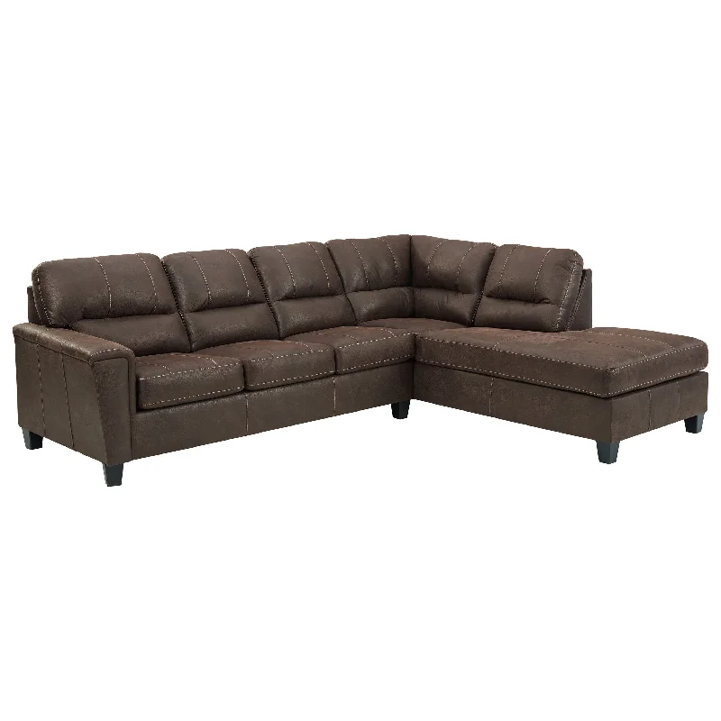 Signature Design by Ashley® Navi 2-Piece Sleeper Sectional With Chaise