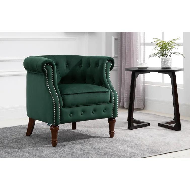 Noelia  Wide Tufted Velvet Chesterfield Chair