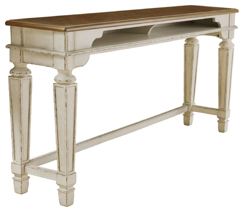 Realyn Long Counter Table Two-tone by Ashley Furniture