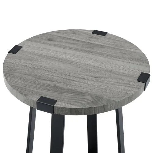 Rustic Side Table Slate Grey