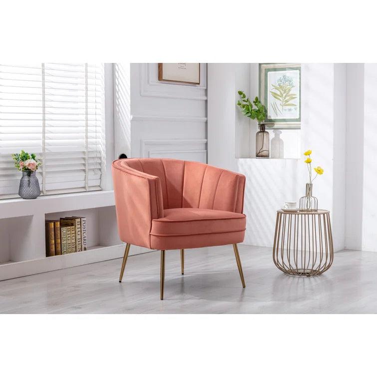 Shona Velvet Barrel Chair