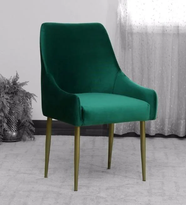 Stalley Metal Chair In Velvet Green colour