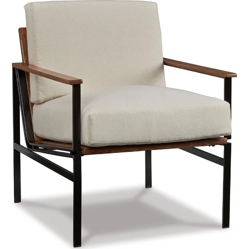 Tilden Accent Chair - Ivory/Brown