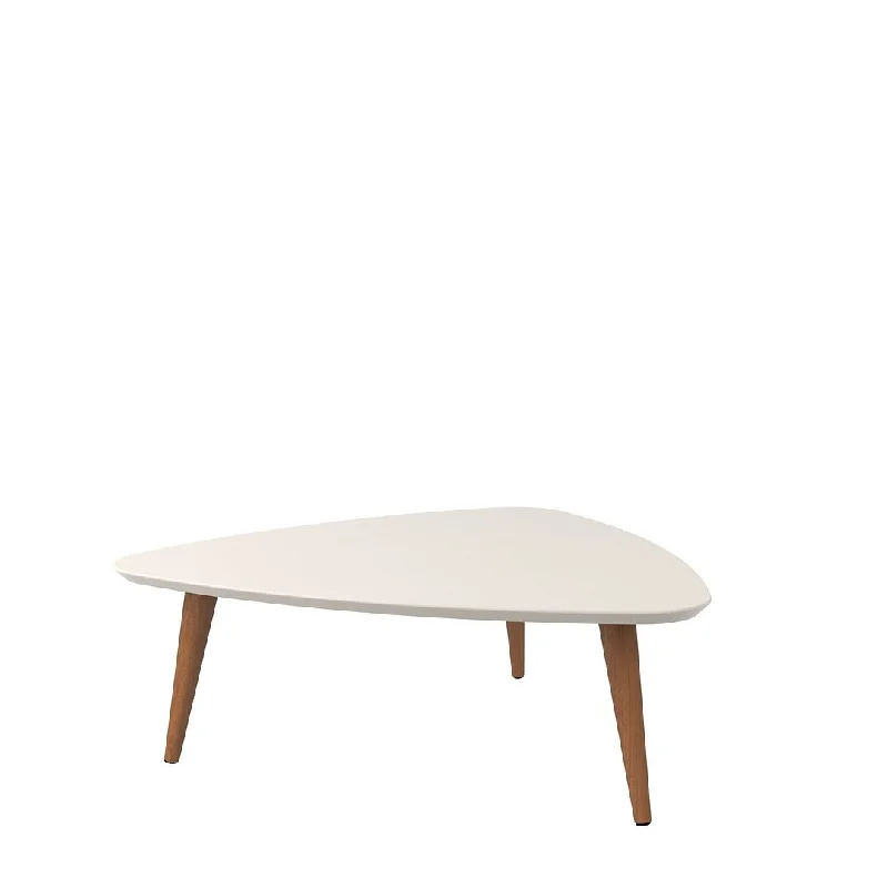 Utopia 11.81" High Triangle Coffee Table with Splayed Legs