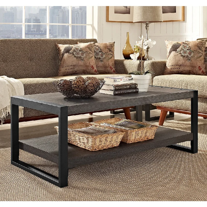 Walker Edison angelo:HOME 48" Coffee Table - Charcoal