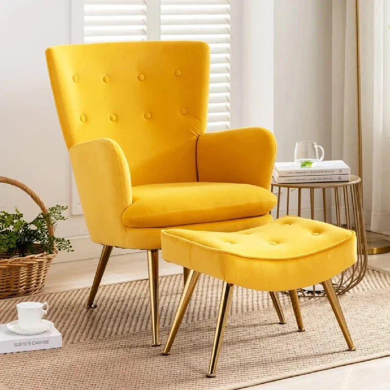 wilbar accent chair with ottoman