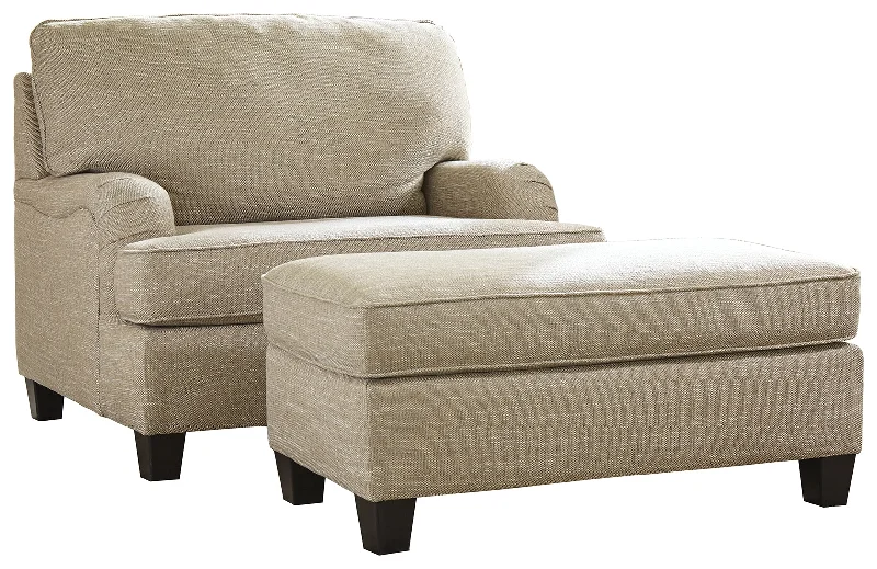 Almanza 30803 Wheat Chair and Ottoman