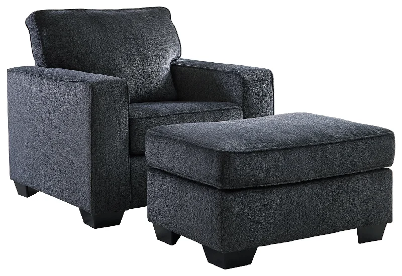 Altari 87213 Slate Chair and Ottoman