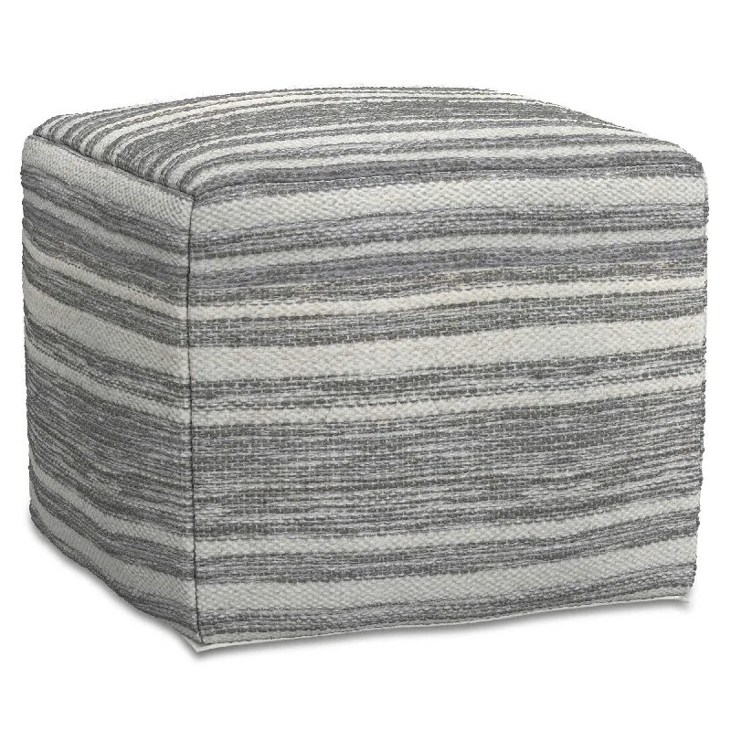 Carina Square Woven Pouf