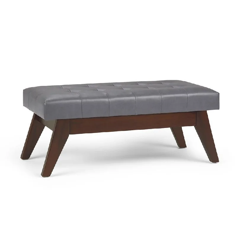 Draper Ottoman Bench in Vegan Leather