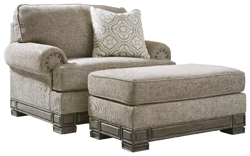 Einsgrove 32302 Sandstone Chair and Ottoman