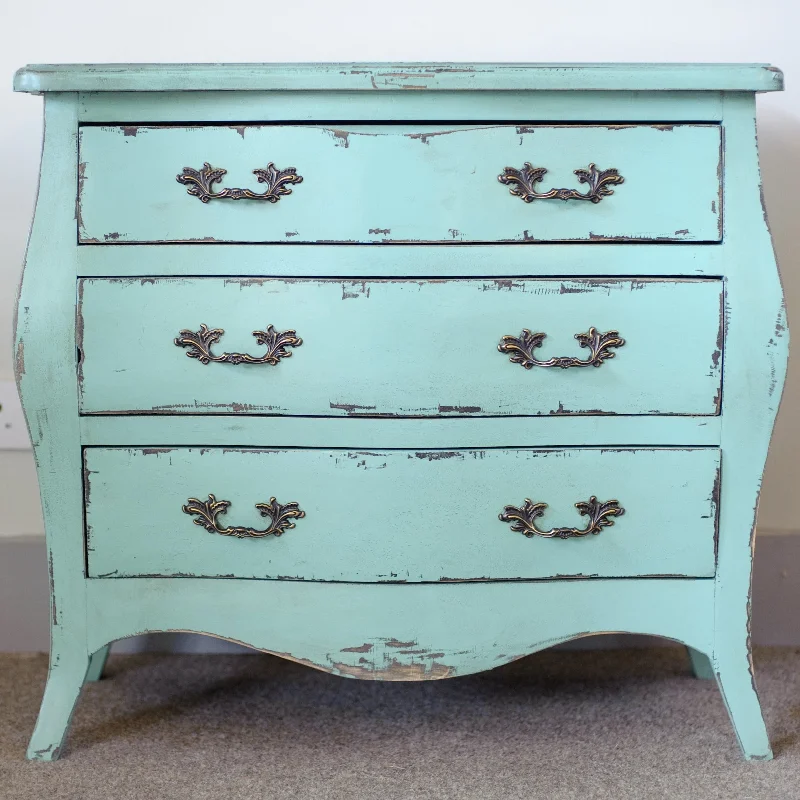 Etienne Aqua Blue Three Drawer Chest of Drawers