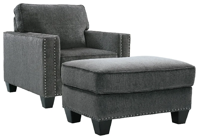 Gavril 43001 Smoke Chair and Ottoman