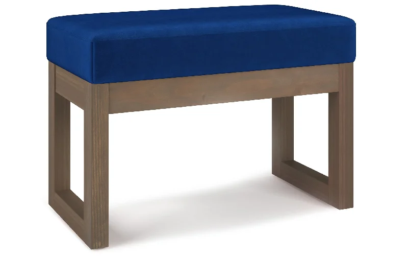 Milltown Small Ottoman Bench in Velvet