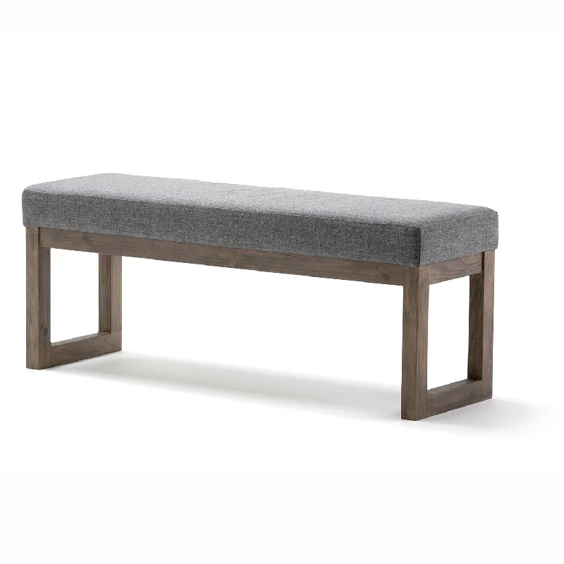 Milltown Large Ottoman Bench in Linen