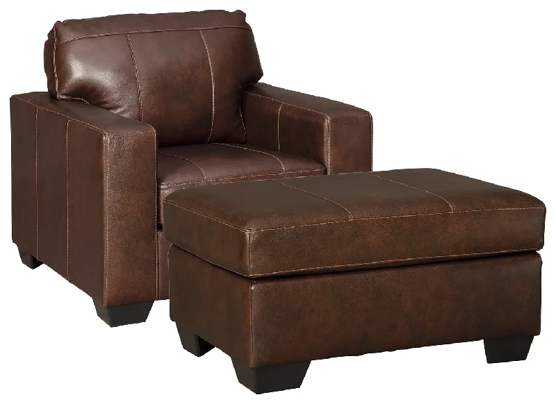 Morelos 34502 Chocolate Chair and Ottoman