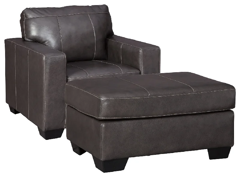 Morelos 34503 Gray Chair and Ottoman