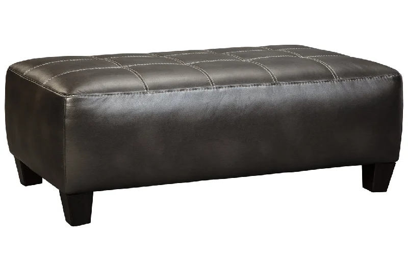 Nokomis Charcoal Oversized Accent Ottoman