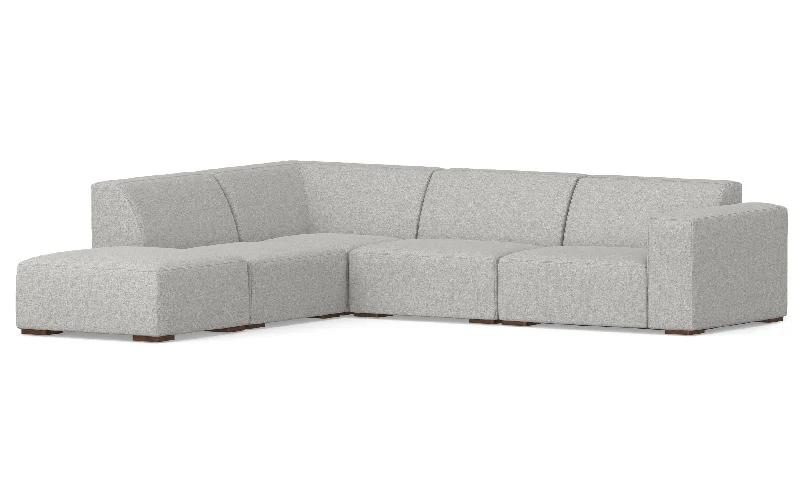 Rex Left Sectional and Ottoman in Performance Fabric