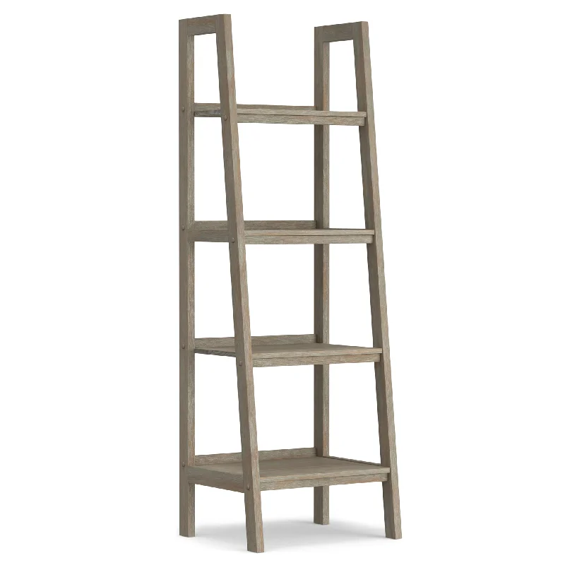 Sawhorse Ladder Shelf