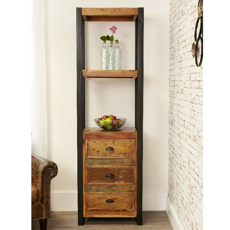 Shoreditch Alcove Bookcase With Drawers