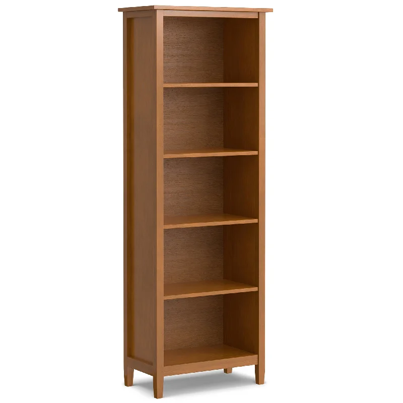 Warm Shaker 5 Shelf Bookcase