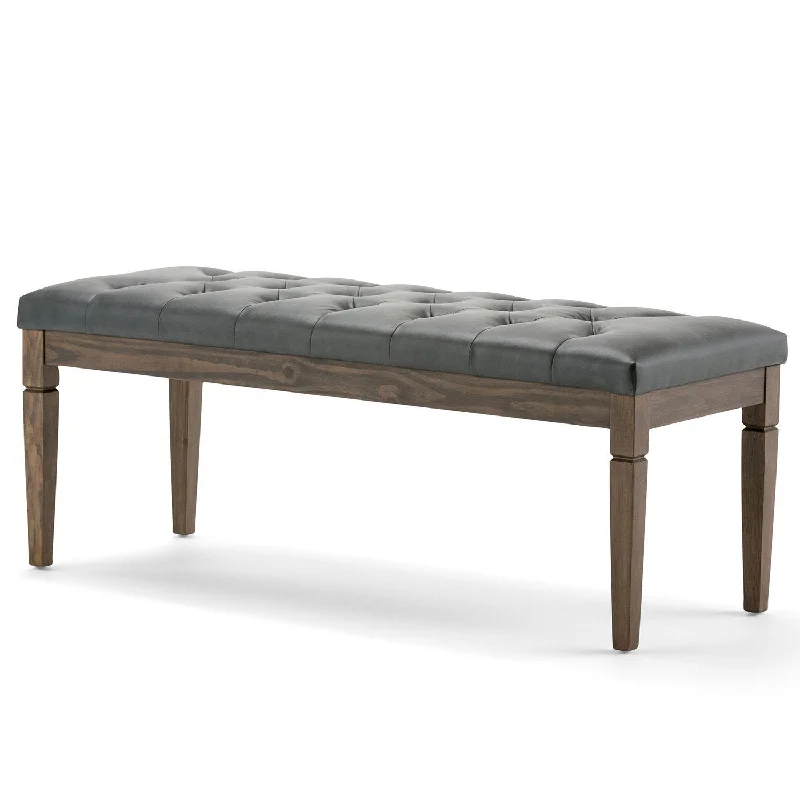 Waverly Ottoman Bench in Vegan Leather