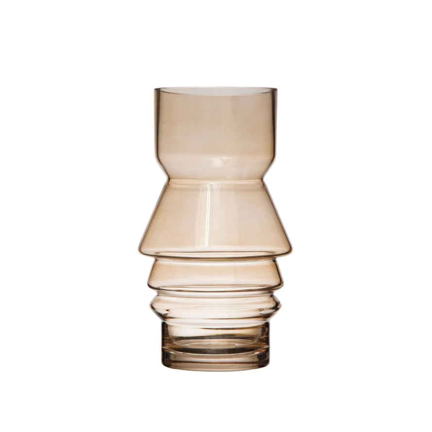 Bloomingville - Creamy Taupe Glass Vase