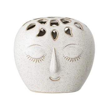 Bloomingville - Stoneware Meditative Face Vase