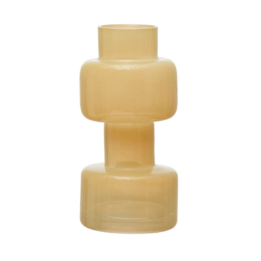 Bloomingville - Tiered Yellow Glass Vase