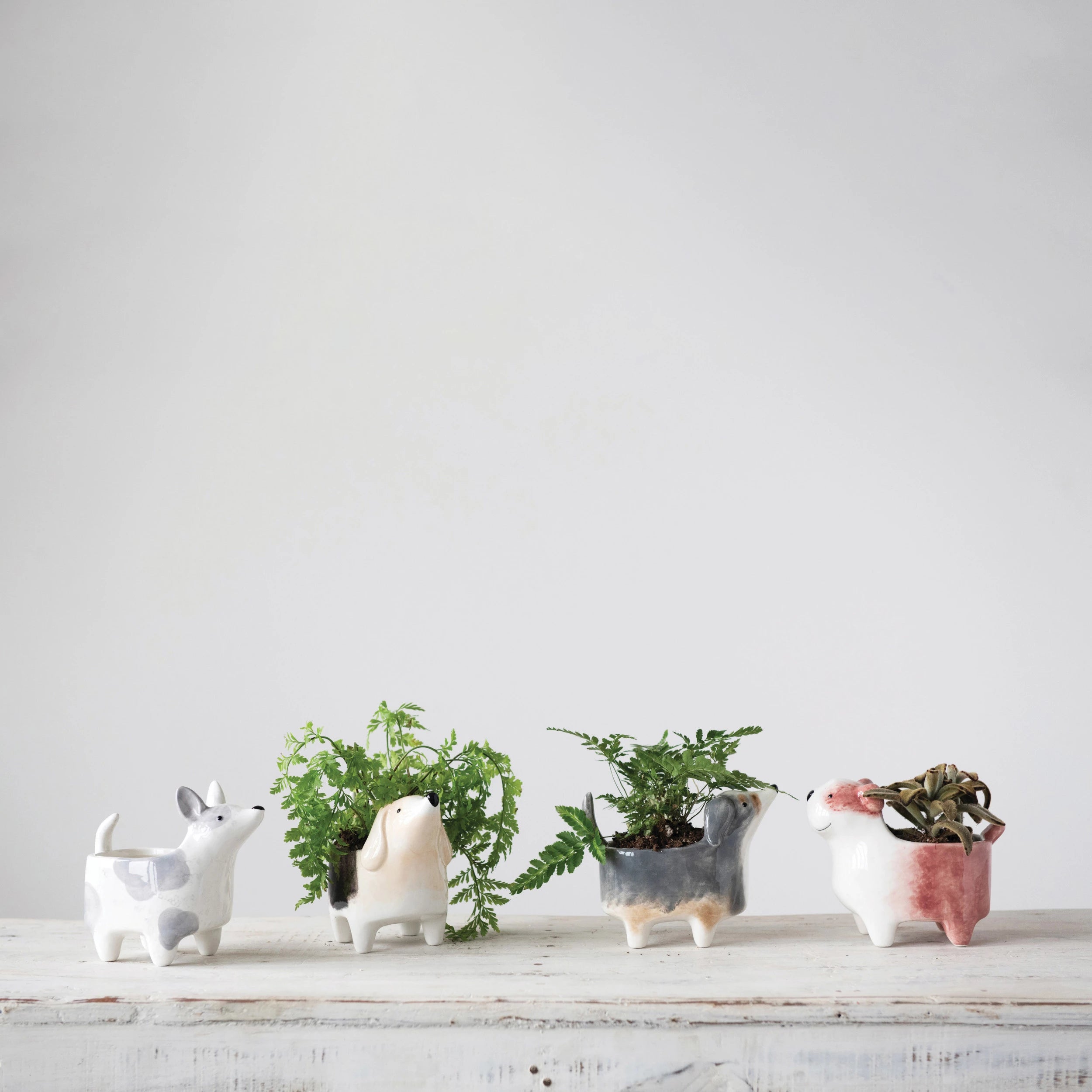 Creative Co-op - Ceramic Dog Planter