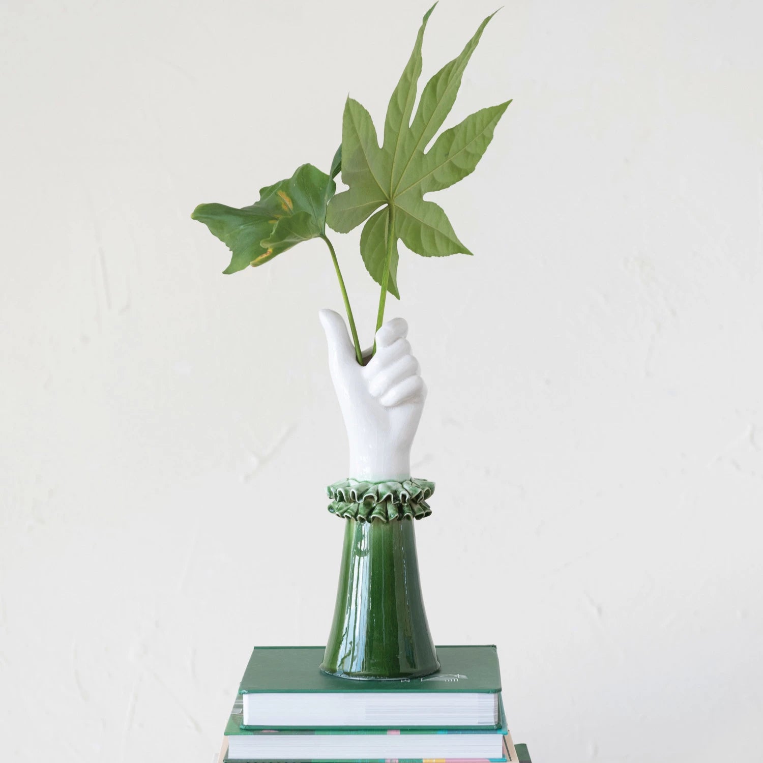 Creative Co-op - Ruffled Shirt Sleeve Hand Vase