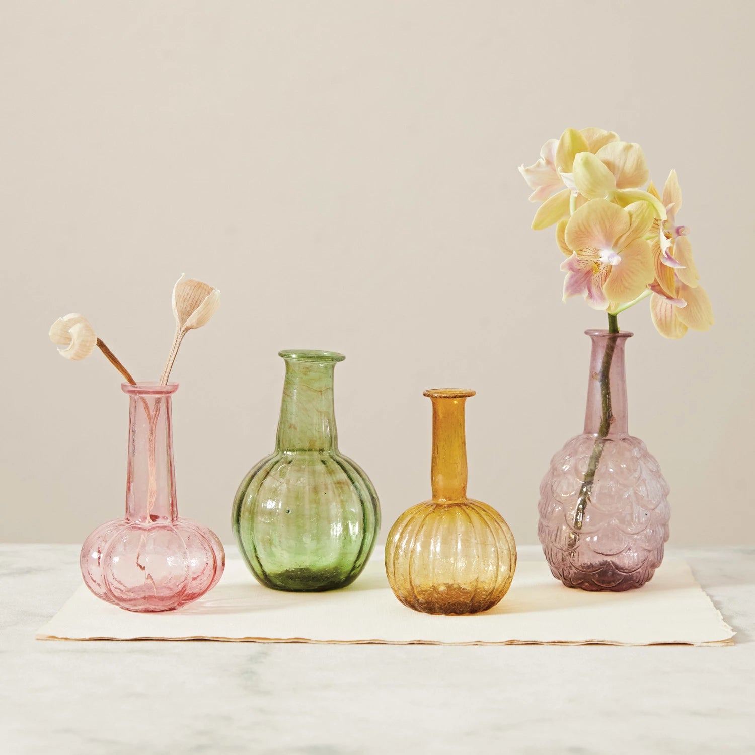 Creative Co-op - Recycled Colorful Glass Vase