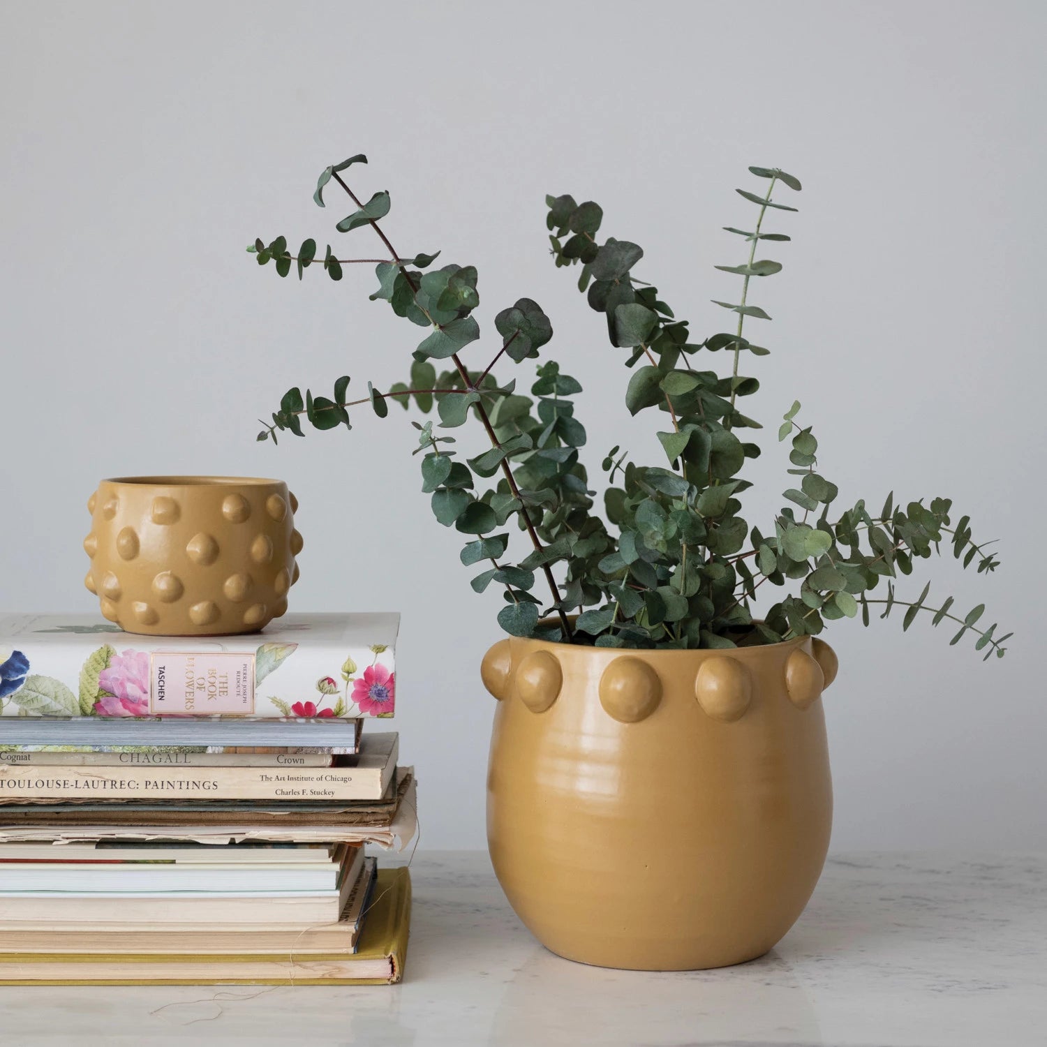 Creative Co-op - Terra-cotta Planter with Raised Dots