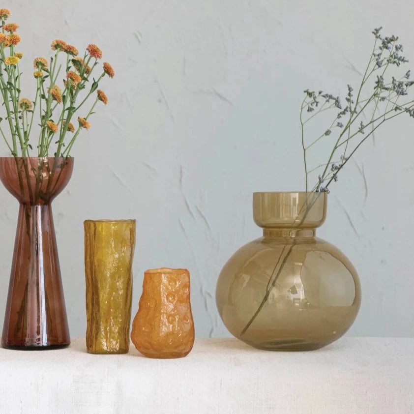 Creative Co-op - Wheat Colored Glass Vase