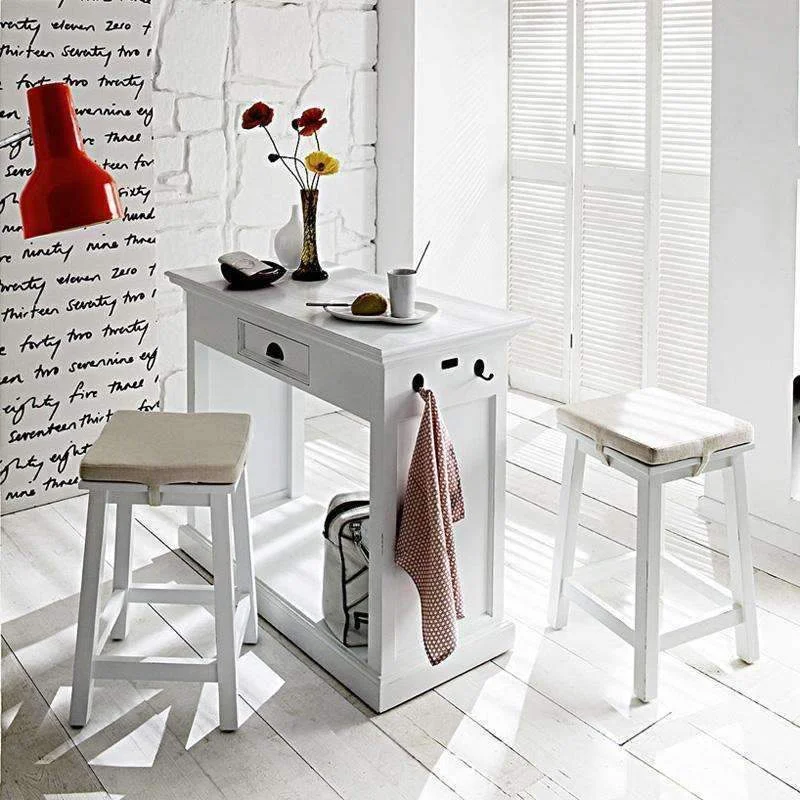 Halifax White Painted Breakfast Table and 2 Stools